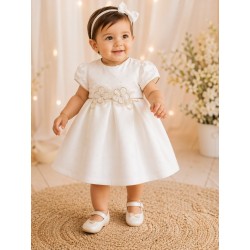 VESTIDO BABY NIÑA REF 2820 CRUDO