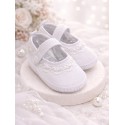 ZAPATO NIÑA REF 013 ENCAJE-BLANCO