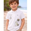 MAYORAL POLO MANGA CORTA NIÑO REF 3109 BLANCO