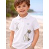 MAYORAL POLO MANGA CORTA NIÑO REF 3109 BLANCO