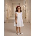 VESTIDO EN OJALILLO REF 30009-22 BLANCO