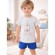 PIJAMA NIÑO ESTAMPADO DE COHETE ESPACIAL LOSAN REF 015-P003AL