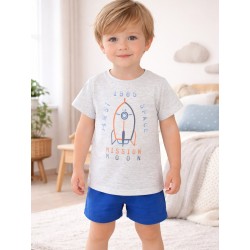 PIJAMA NIÑO ESTAMPADO DE COHETE ESPACIAL LOSAN REF 015-P003AL