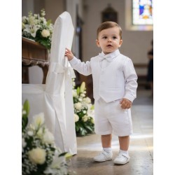 CONJUNTO BORDINO NIÑO REF 1281 BLANCO