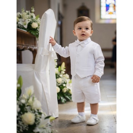 CONJUNTO BORDINO NIÑO REF 1281 BLANCO