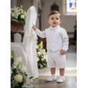 CONJUNTO BORDINO NIÑO REF 1281 BLANCO