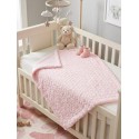 MANTA MAYORAL PELO ROSETONES ROSA REF 19033 ROSA