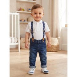 JEAN CON CARGADERAS REF 227-6010AL DENIM