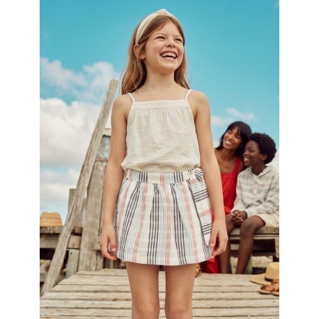 FALDA SHORT ZIPPY REF 216-9919ZT BLANCO