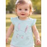 CAMISETA VERDE GATITO BABY NIÑA LOSAN REF 118-1201