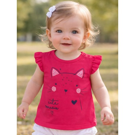 CAMISETA GATITO BABY NIÑA LOSAN REF 118-1201