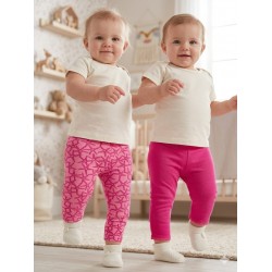 PAQX 2 LEGGINS ZIPPY REF 23006 FUCSIA