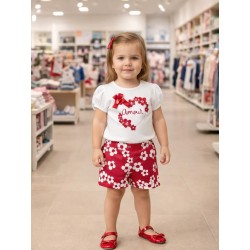 CONJUNTO BABY NIÑA REF 1282 ROJO