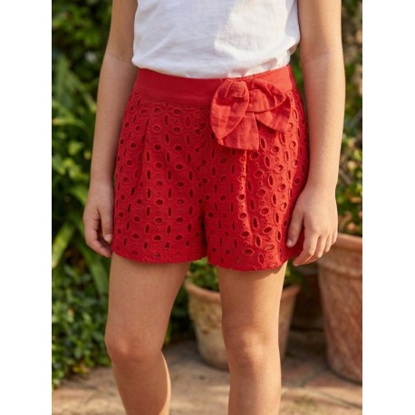 SHORT MINI NIÑA REF 3201 ROJO