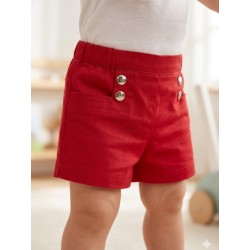 SHORT SATEN BABY NIÑA REF 1269 ROJO