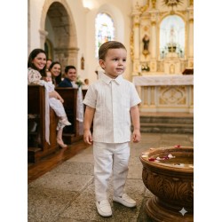 CONJUNTO BORDINO NIÑO REF 1453 BLANCO