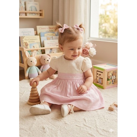 VESTIDO NIÑA REF 5853 ROSADO