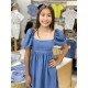 VESTIDO JUNIOR DENIM REF 21G-7001 DENIM