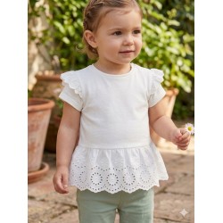 CAMISETA BABY NIÑA REF 1007 BLANCA