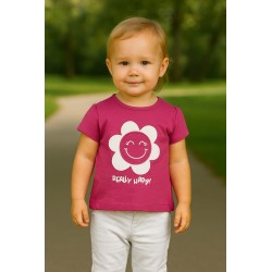 LOSAN CAMISETA BABY NIÑA REF 218-1016AL FUCSIA