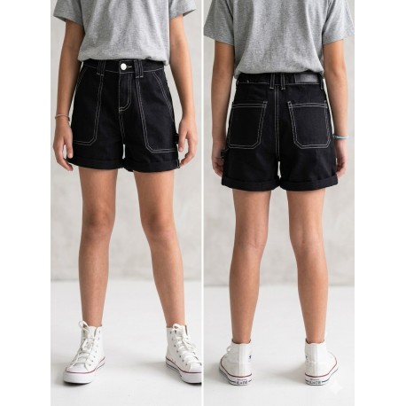 SHORT NIÑA REF 8979 NEGRO