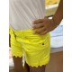 SHORT AMARILLO NIÑA CON ENCAJE AL BORDE LOSAN REF 016-9001AL