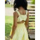 VESTIDO OJALILLO REF 3068 AMARILLO