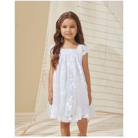 VESTIDO MILON REF 14103 BLANCO