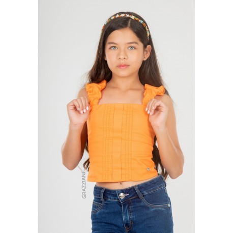 BLUSA NIÑA REF 3142 NARANJA