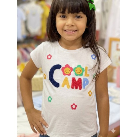 LOSAN BLUSA NIÑA REF 116-1008AL BLANCO