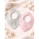 PACK DE BABEROS ROSADO LOSAN REF 11V-A001AL