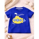 CAMISETA AZUL CON PARCHES BABY NIÑO LOSAN REF 117-1204AL