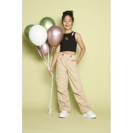 CROP TOP NIÑA REF 6265 NEGRO