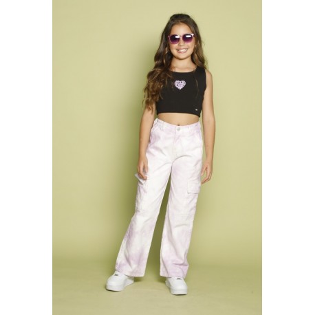 CROP TOP NIÑA REF 6263 NEGRO