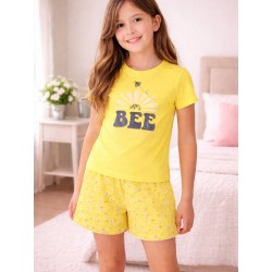 PIJAMA NIÑA REF 31G-P001 AMARILLA