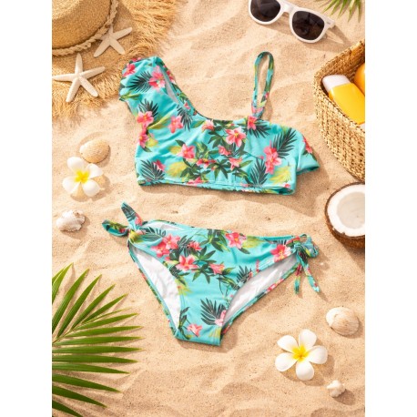 LOSAN VESTIDO DE BAÑO NIÑA REF 114-4000AL TURQUESA