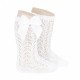 MEDIAS ALTAS ESPAÑOLAS CEREMONIALES REF 2519/2 BLANCA
