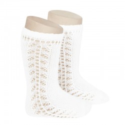 MEDIAS ALTAS ESPAÑOLAS CEREMONIALES REF 2592/2 BLANCA