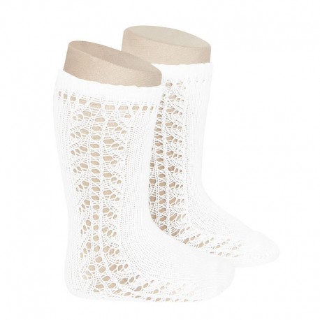 MEDIAS ALTAS ESPAÑOLAS CEREMONIALES REF 2592/2 BLANCA