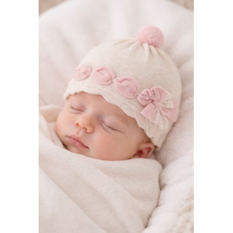 GORRO TRICOT NIÑA REF 9672 MILK VIGORE