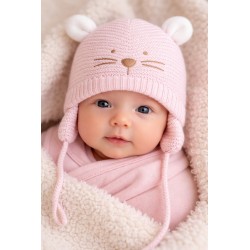 LOSAN GORRO NIÑA REF 12W-A001 ROSA PASTEL