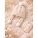 SET GORRO + MANOPLAS MAYORAL REF 9433 MILK VIG