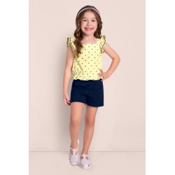 CONJUNTO MILON NIÑA REF 14099 AMARILLO