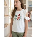 CAMISETA ZIPPY NIÑA REF 23019 BLANCA