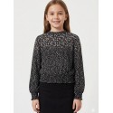 BLUSA ESTAMPADA NIÑA REF 7171 NEGRO