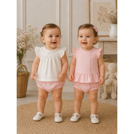 CONJUNTOS X4 PIEZAS REF 1639 ROSA BABY