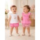 CONJUNTO X4 PIEZAS NIÑA REF 1642 CHICLE