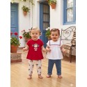 CONJUNTO X4 PIEZAS NIÑA REF 1736 ROJO