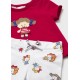 CONJUNTO X4 PIEZAS NIÑA REF 1736 ROJO