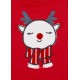 Conjunto navideño de sudadera y pantalón.